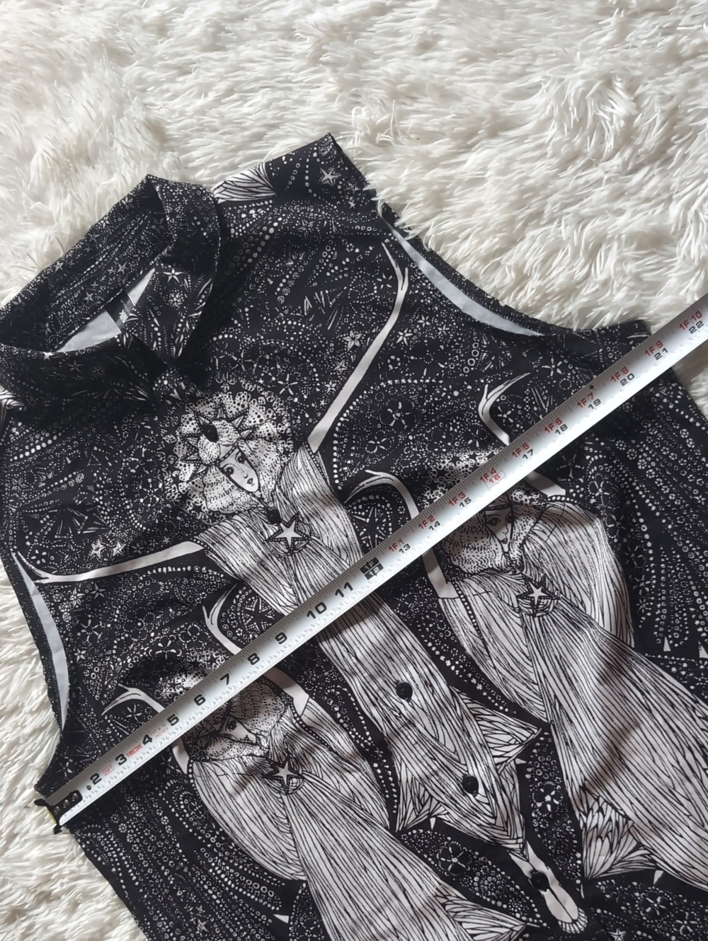 Blackmilk The Sacred Flame Witchy Harvest Collection Business Time Shirt Large - Picture 9 of 10